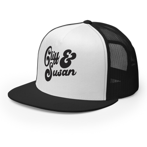 Cliff & Susan Trucker Cap (Black Logo)