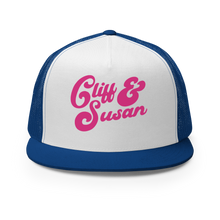 Cliff & Susan Trucker Cap (Pink Logo)