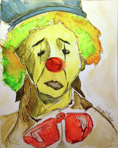 Sad Clown (Giclee) by Susan Erwin Prowse