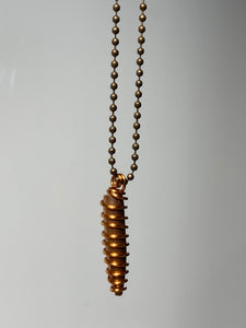 Copper-wrapped Bullet Necklace