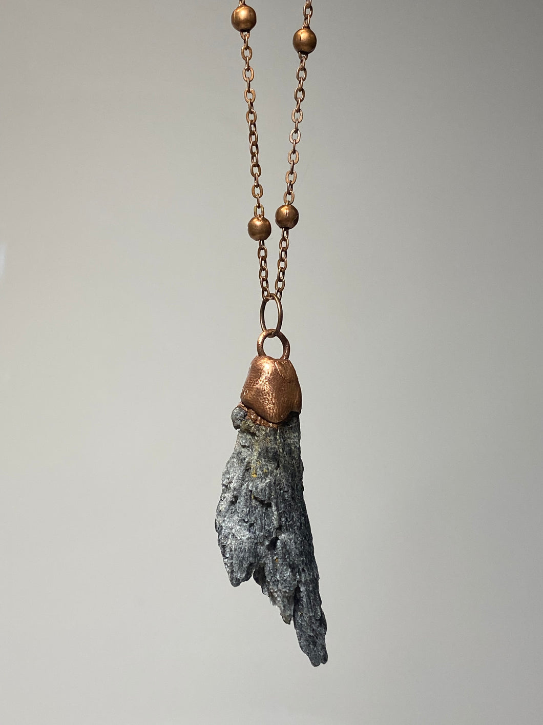 Copper-plated Kyanite Necklace