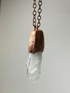 Copper-plated Crystal Necklace