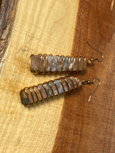 Copper Wrapped Agate Earrings