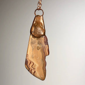 Sandstone with Copper / Copper Necklace