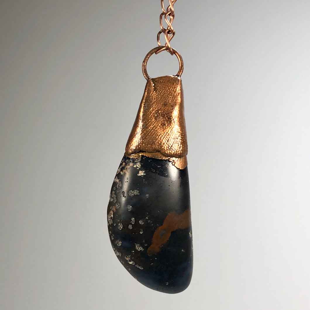 Onyx with Copper / Copper Necklace