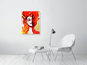Red & Yellow Lady (Giclee) by Susan Erwin Prowse