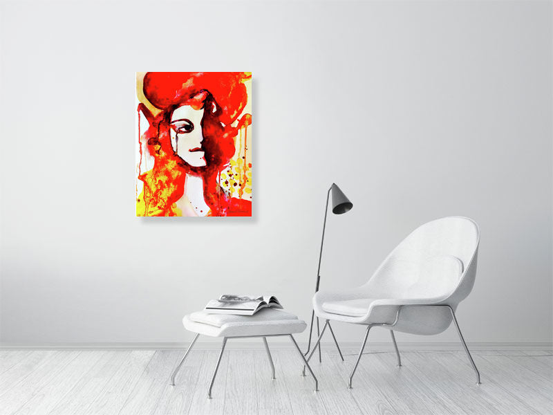 Red & Yellow Lady (Giclee) by Susan Erwin Prowse