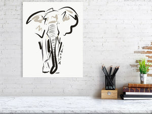 Elephant (Giclee) by Susan Erwin Prowse