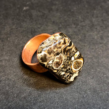 Turritella Stone on Copper Band