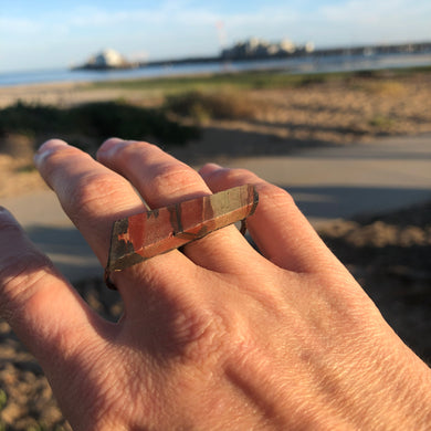 Sandstone Double Copper Ring